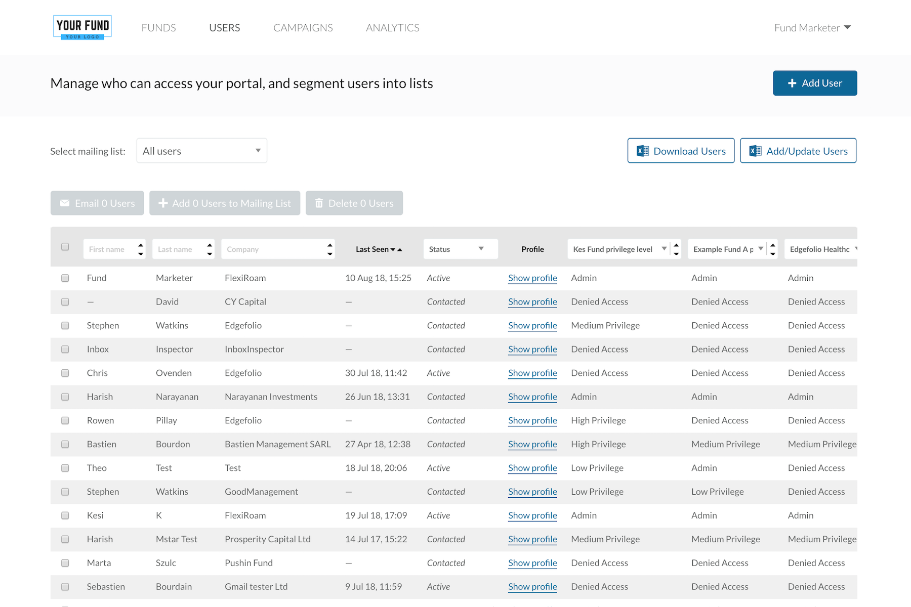 Navigating through new features of FundPortal 3.12
